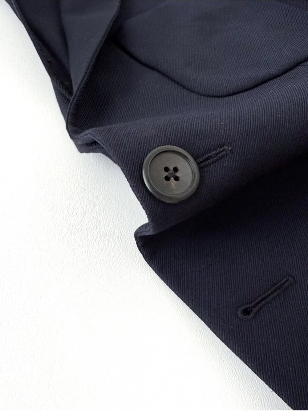 Prada Gabardine Navy Single-Breasted Sport Coat Me's Blazer Italian 38R